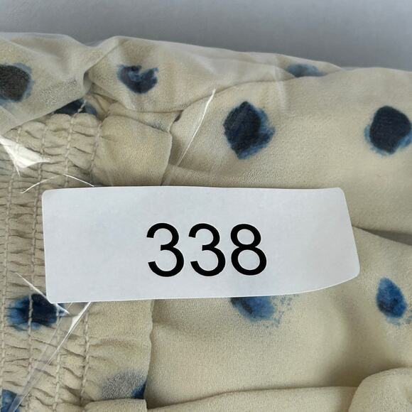 Wilfred Tempest Polka Dot Smocked Mini Dress Long Sleeve 80286QP Women's Size M - Picture 10 of 10